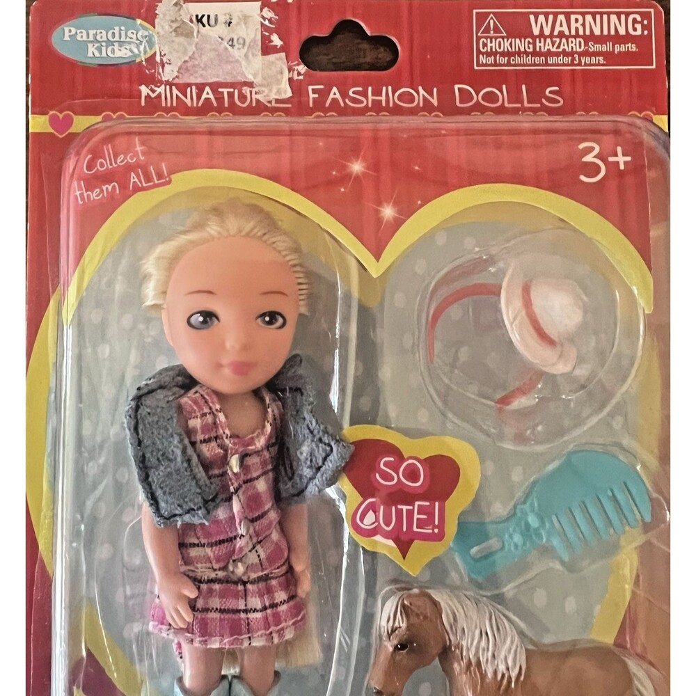 Sweet & Petite Fashionplay Doll & Horse Playset By Parade Kids New Blonde Hair - Picture 5 of 8